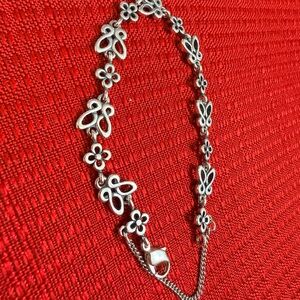 James Avery original from 1983- butterfly & flower bracelet! Read !!